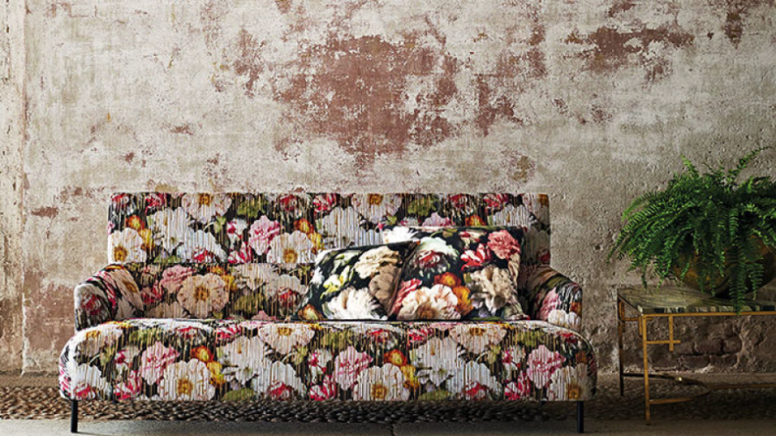 Black Edition Herbaria Jacquard Cinnabar Fabric