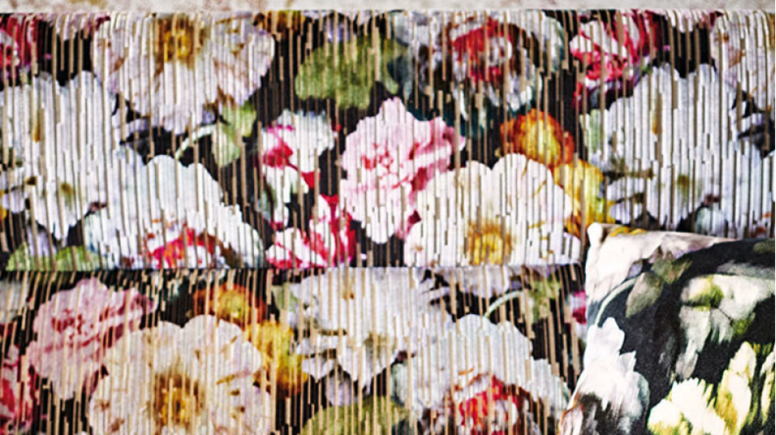 Black Edition Herbaria Jacquard Cinnabar Fabric