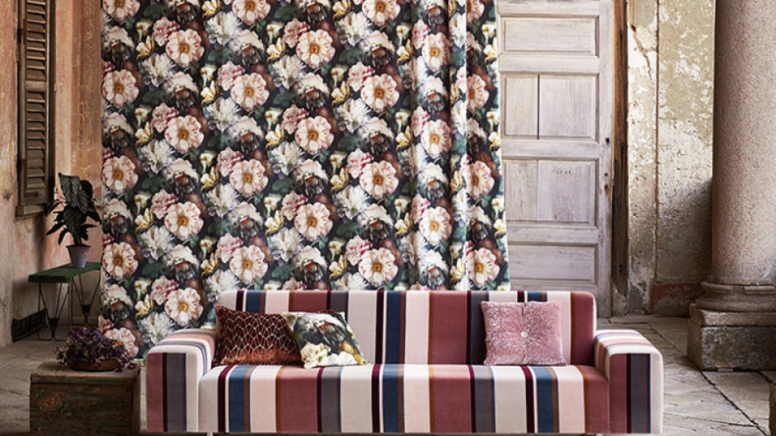 Black Edition Herbaria Malva Fabric