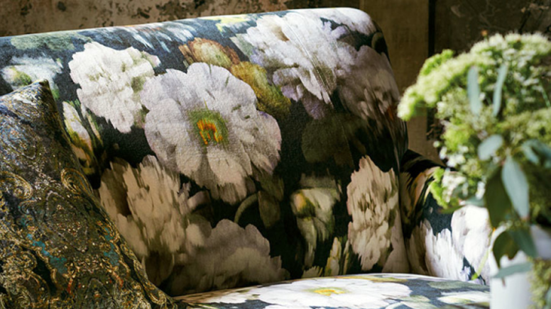 Black Edition Herbaria Obsidian Fabric
