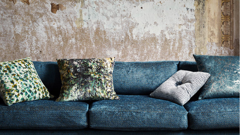 Black Edition Lombardo Peacock Fabric