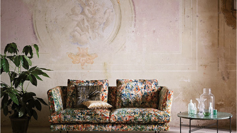 Black Edition Lombardo Vermillion Fabric