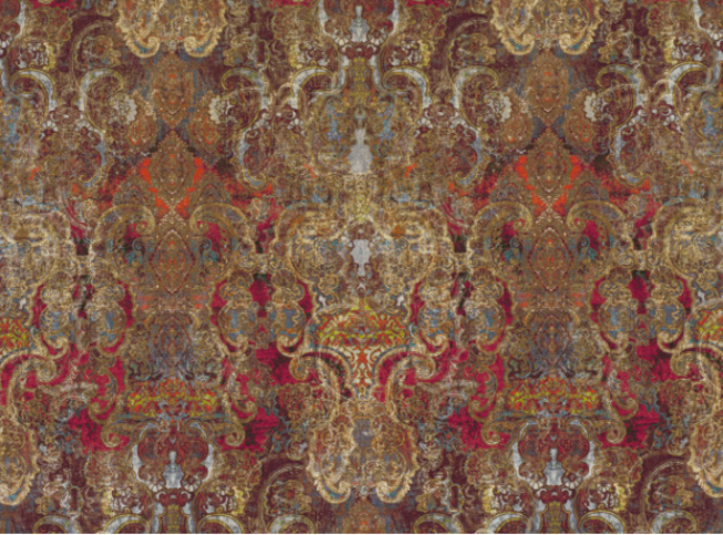 Black Edition Maroque Cinnabar Fabric