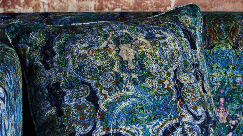Black Edition Maroque Lazurite Fabric