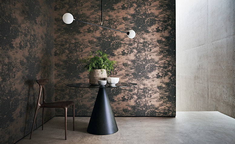 Mitoku Copper Wallcovering by Black Edition