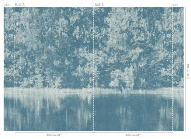 Mizumi Panel Viridian Wallcovering by Black Edition 
