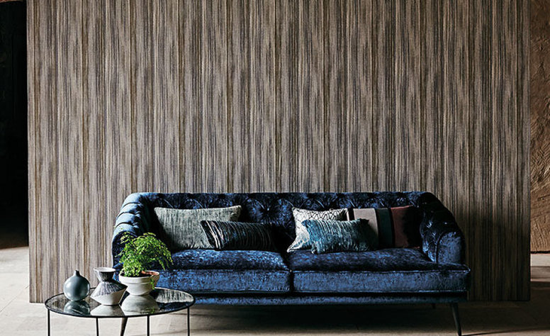 Black Edition Musa Petrol Blue Fabric