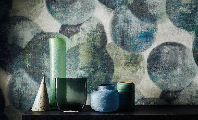 Lune Wallcovering Peacock by Black Edition 