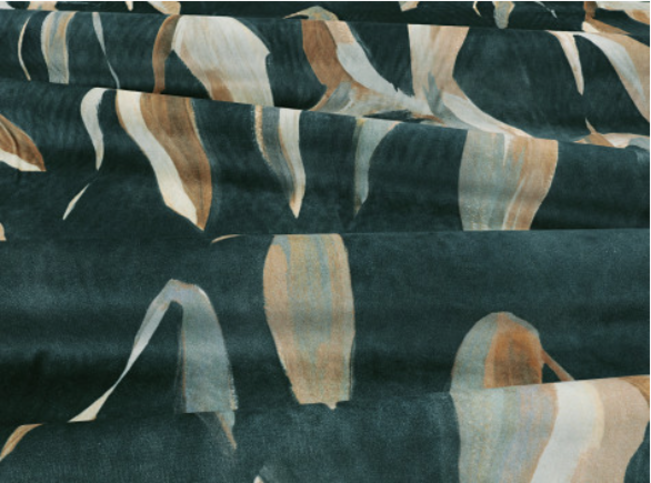 Makona Teal Fabric by Black Edition
