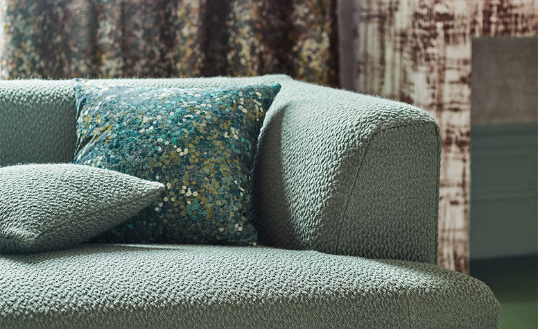 Naira Teal Fabric by Black Edition