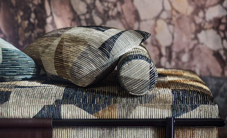 Tabala Velvet Wakame Fabric by Black Edition
