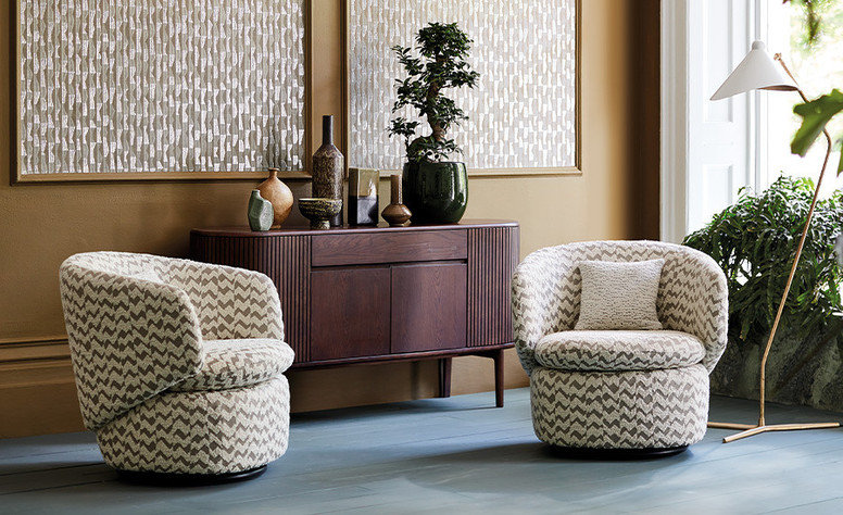 Zuri Jicama Fabric by Black Edition