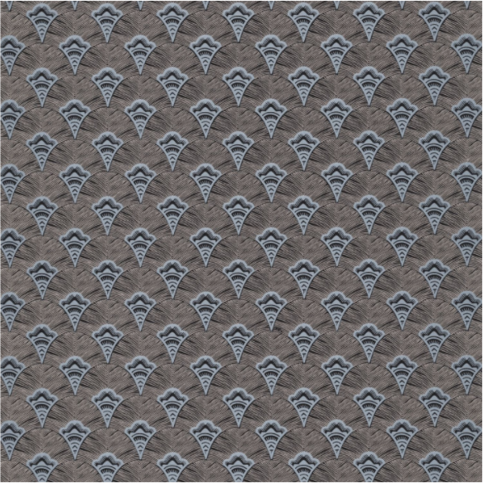 Adenium Marine/Pierre Bleue Wallcovering by Casamance