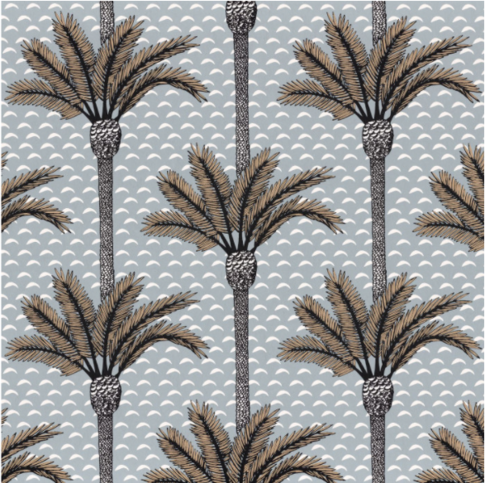 Atlas Pierre Bleue Wallcovering by Casamance