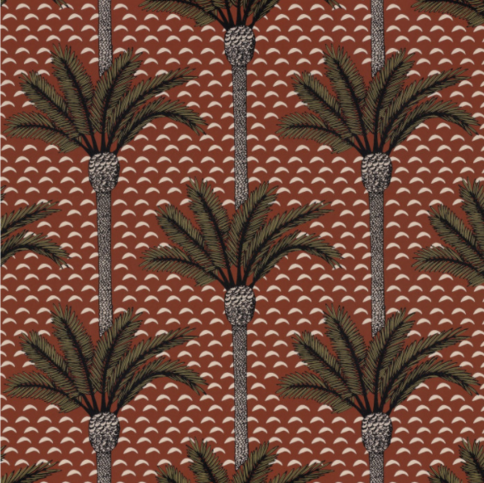 Atlas Terracotta Wallcovering by Casamance