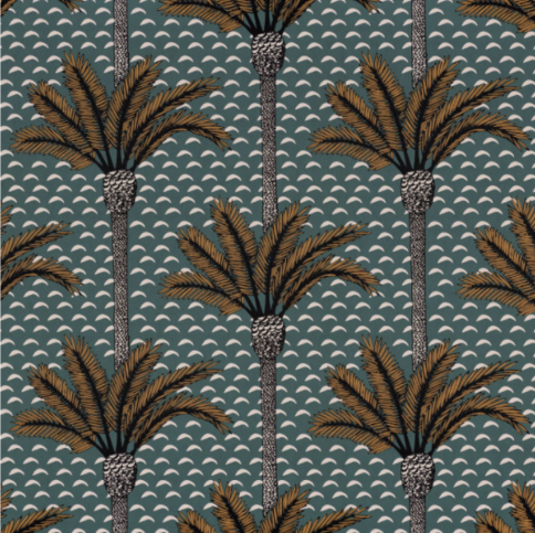 Atlas Vert Imperial Wallcovering by Casamance