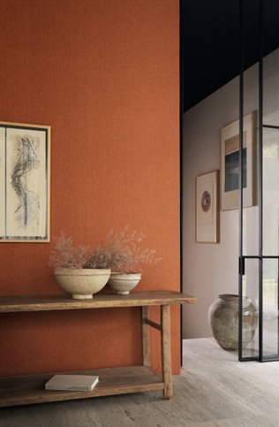 Atmosphere Orange Brulee Wallcovering by Casamance
