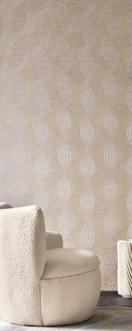 Auraria Taupe/argenté Wallcovering by Casamance