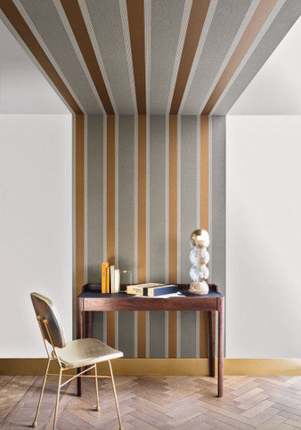 Auteuil Vert Argile Wallcovering by Casamance