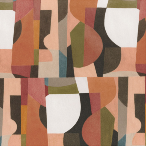 Avant Premiere Multico bois de rose Fabric by Casamance 