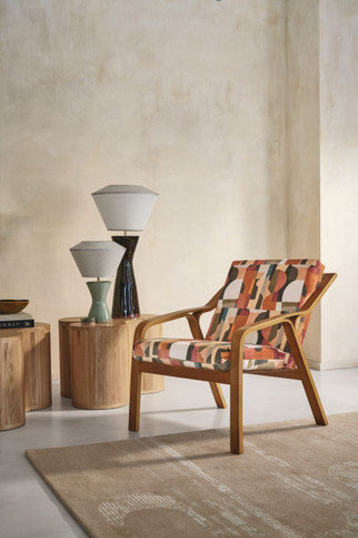 Avant Premiere Multico bois de rose Fabric by Casamance 