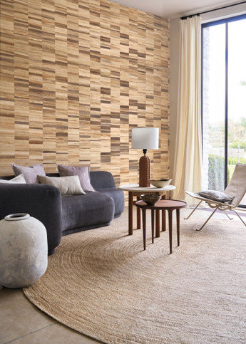 Bananier Paille Wallcovering by Casamance