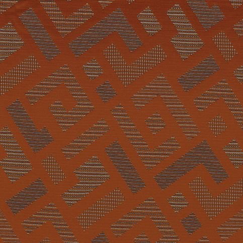 Buci Burnt Orange Fabric by Casamance 