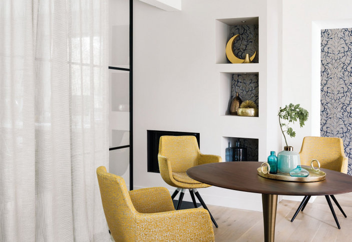 Conti Champagne Fabric by Casamance 