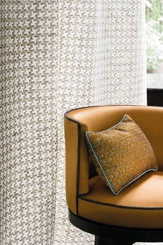 Fusain Brown Fabric by Casamance