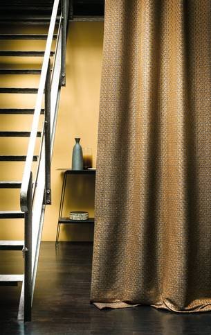 Fusain Brown Fabric by Casamance