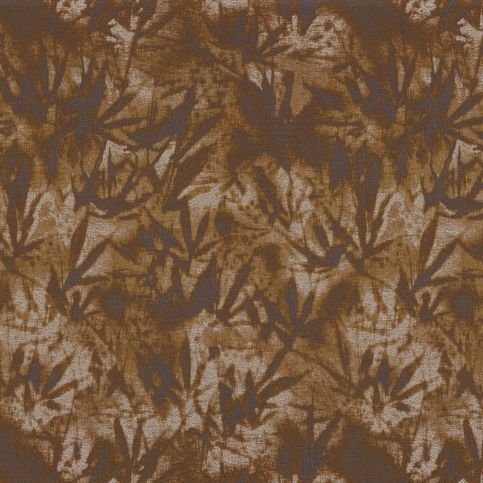 Howea Golden Brown Fabric by Casamance 