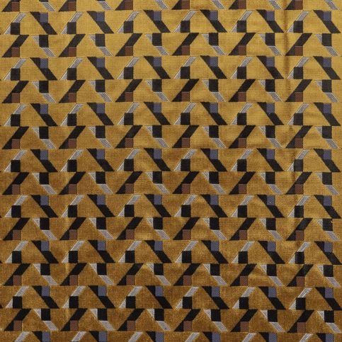 Kokedera Yellow Gold Fabric by Casamance