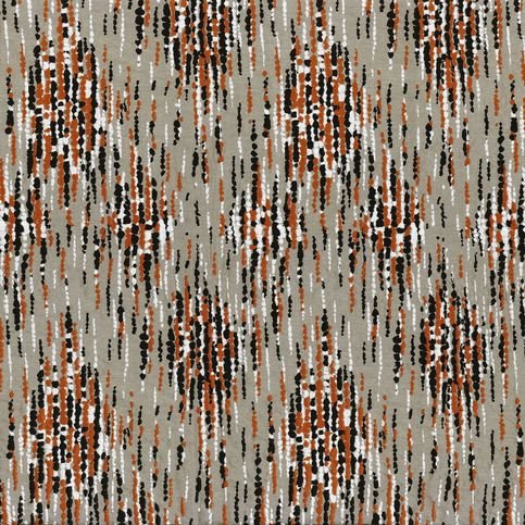 Madrigal Black Moon / Red Fabric by Casamance 