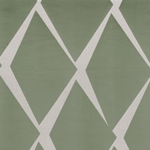 Manu Green/Grey Fabric by Casamance
