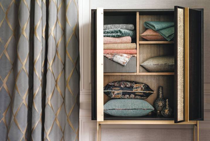 Manu Steel Fabric by Casamance