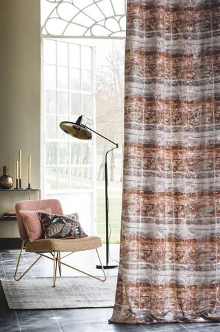 Maranta Charcoal Grey Fabric by Casamance