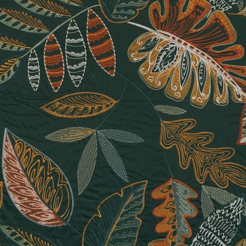Maranta Green Forest Fabric by Casamance