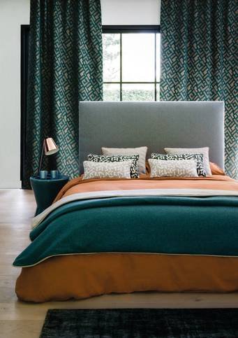 Montalembert Charcoal Grey Fabric by Casamance 