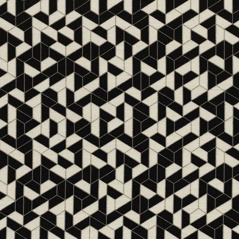 Montalembert Moon Black Fabric by Casamance 