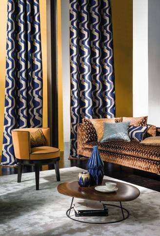 Shimane Copper Fabric by Casamance