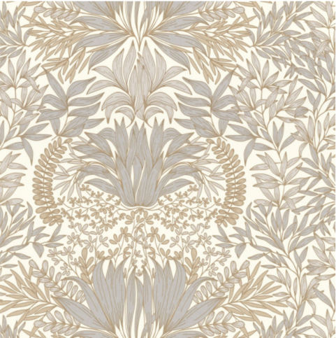 Chardon Blanc/doré Wallcovering by Casamance