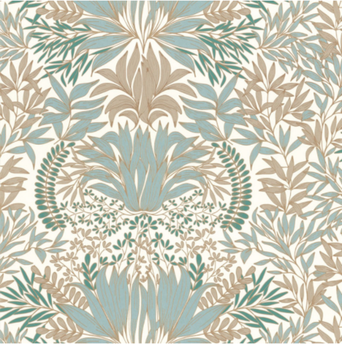 Chardon Blanc Wallcovering by Casamance