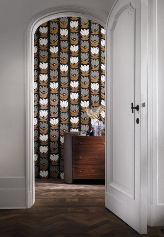 Dauphine Noir Wallcovering by Casamance