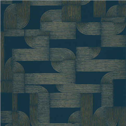 Hector Pétrole Wallcovering by Casamance
