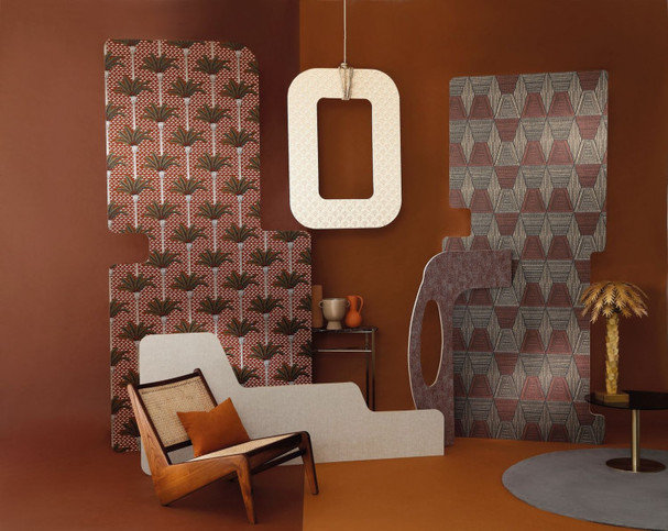 Isabelline Rouille Wallcovering by Casamance