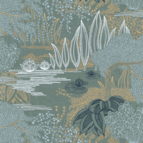 Jasmin Wallcovering by Casamance