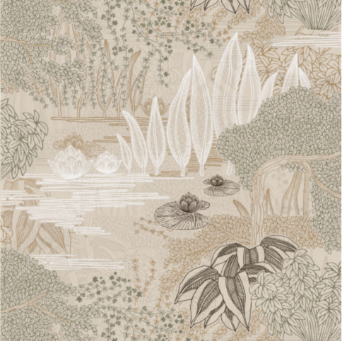 Jasmin Wallcovering by Casamance