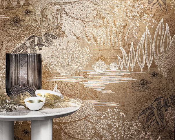 Jasmin Wallcovering by Casamance