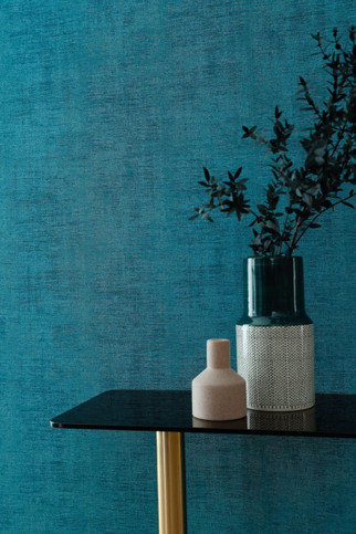 Johara Bleu canard Wallcovering by Casamance