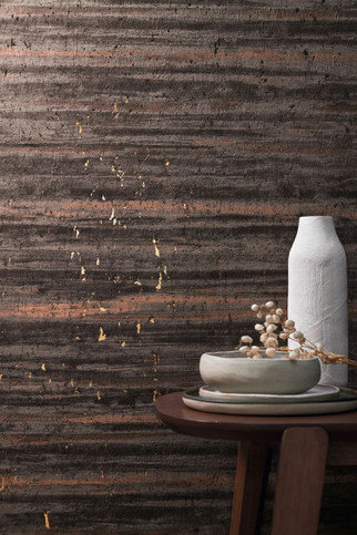 Liege Cuivre Et Dore Wallcovering by Casamance